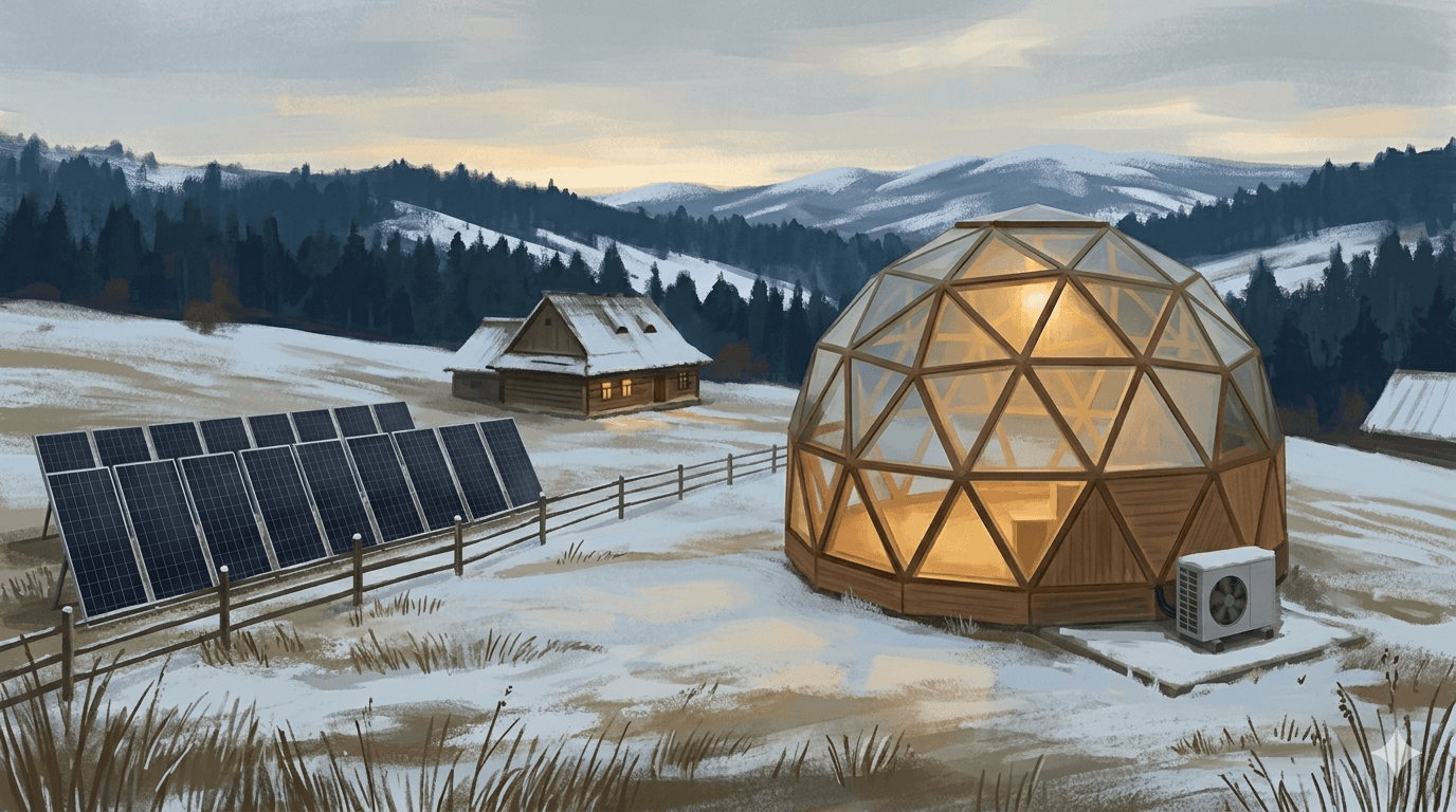 What kept changing our mind about heating a Carpathian eco-community